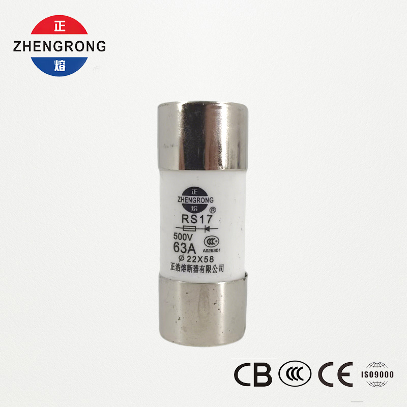 RS17 63A 500V válcová rychločinná pojistka | 22*58mm | Certifikováno CCC