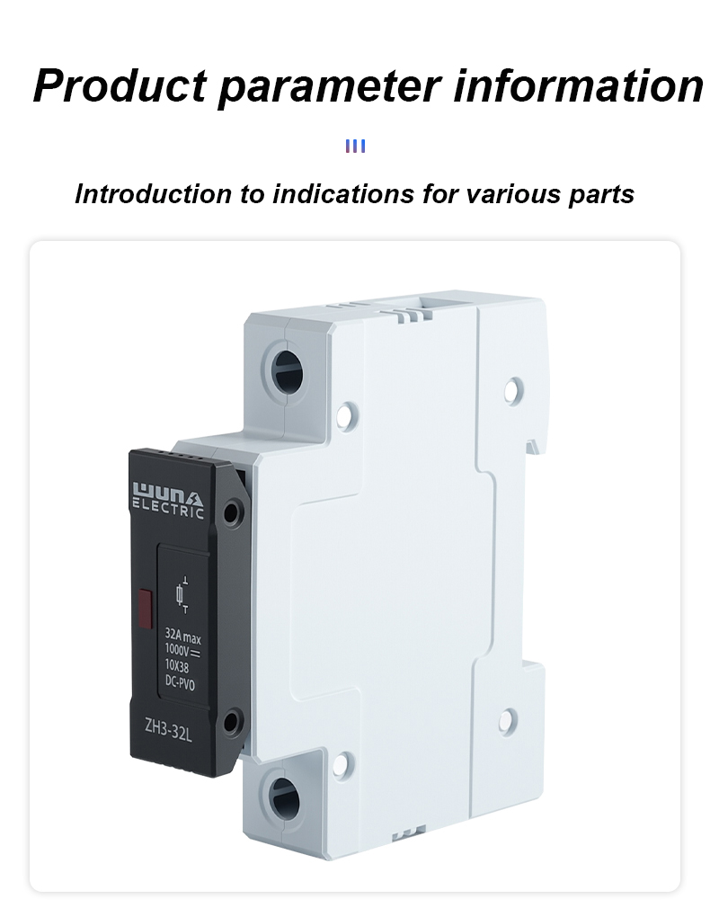 Držák pojistky ZH32L DC 1000V